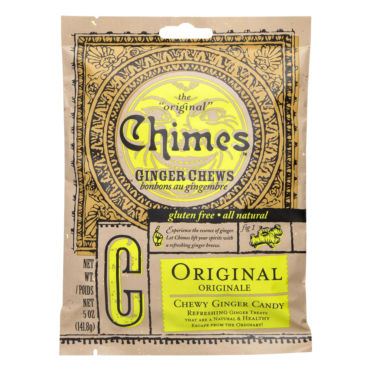 Chimes Original Ginger Chews 5oz Arcaera