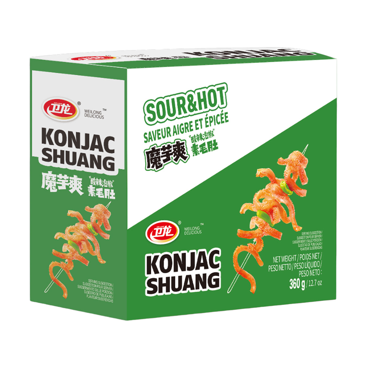 Wei Long Hot and Sour Konjac Shuang - 360g – Arcaera