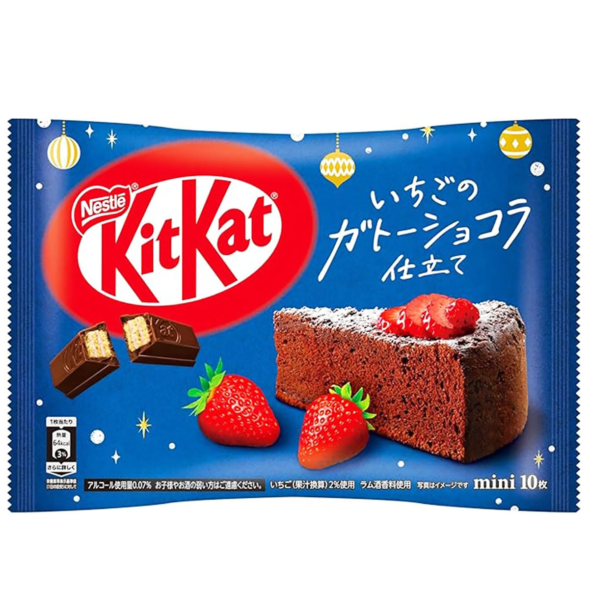 Kit Kat Mini Strawberry Gateau Wafer Biscuits in Chocolate - 116g