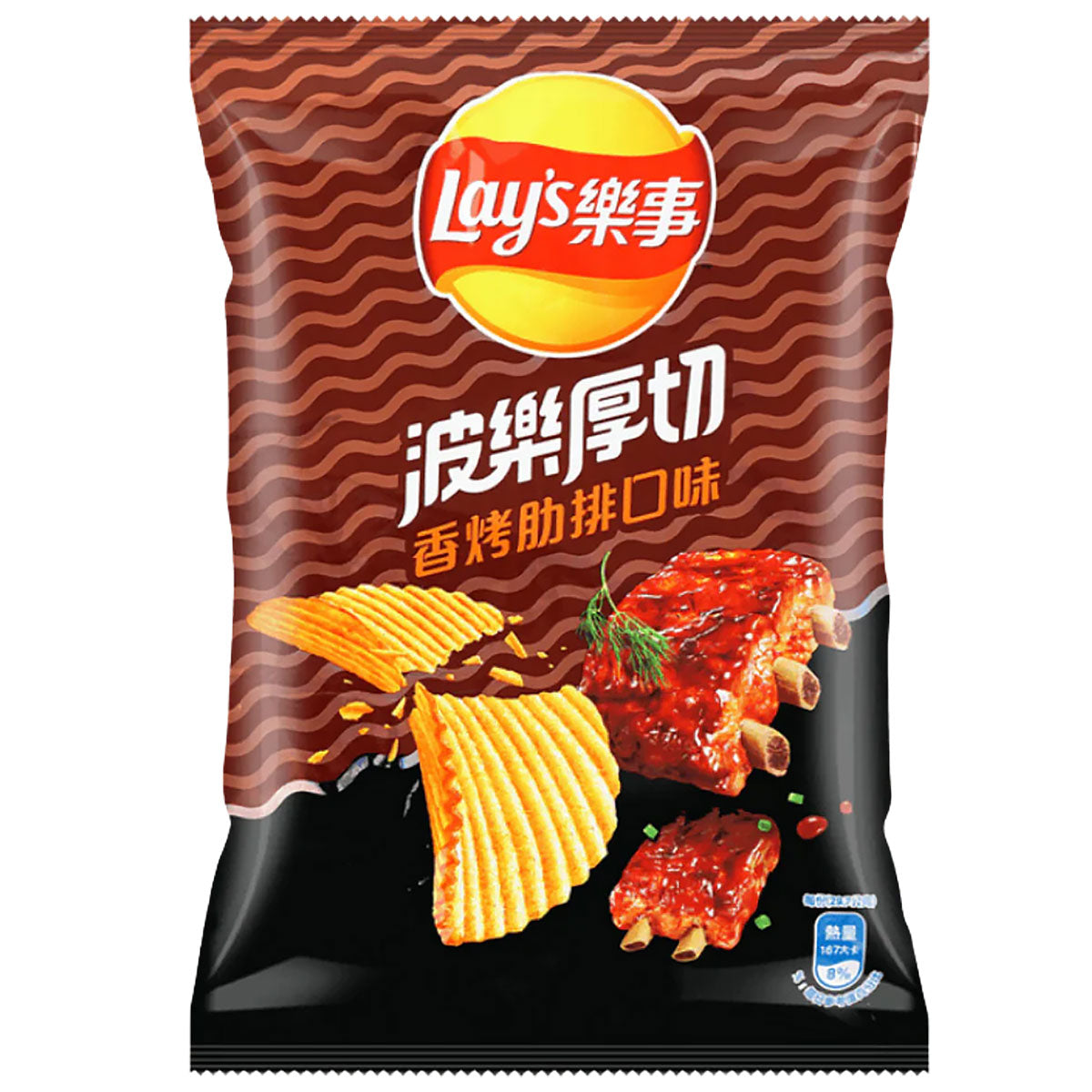 Lay's Potato Chips BBQ Ribs Flavor - 34g