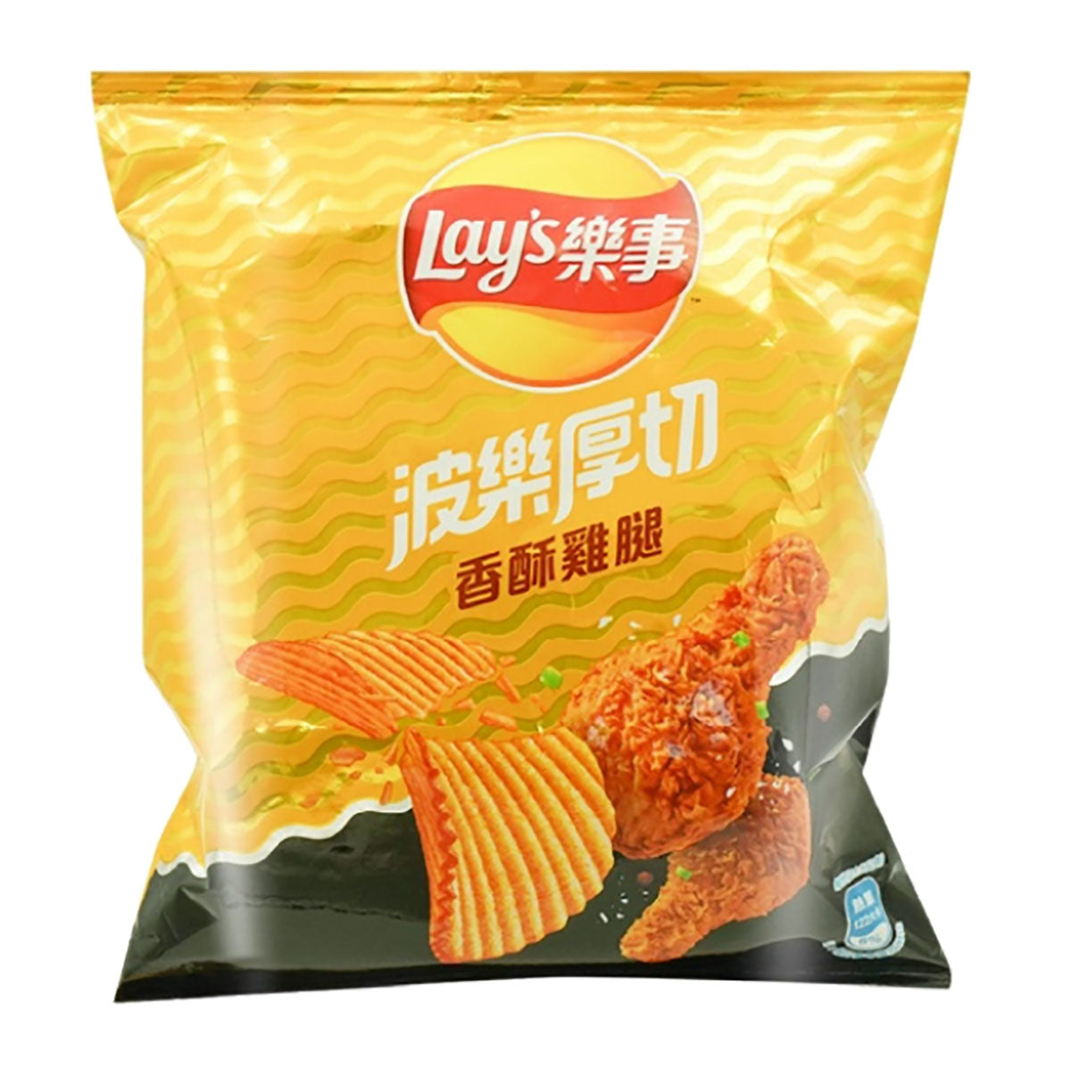 lay's potato chips crispy fried chicken flavor - 34g
