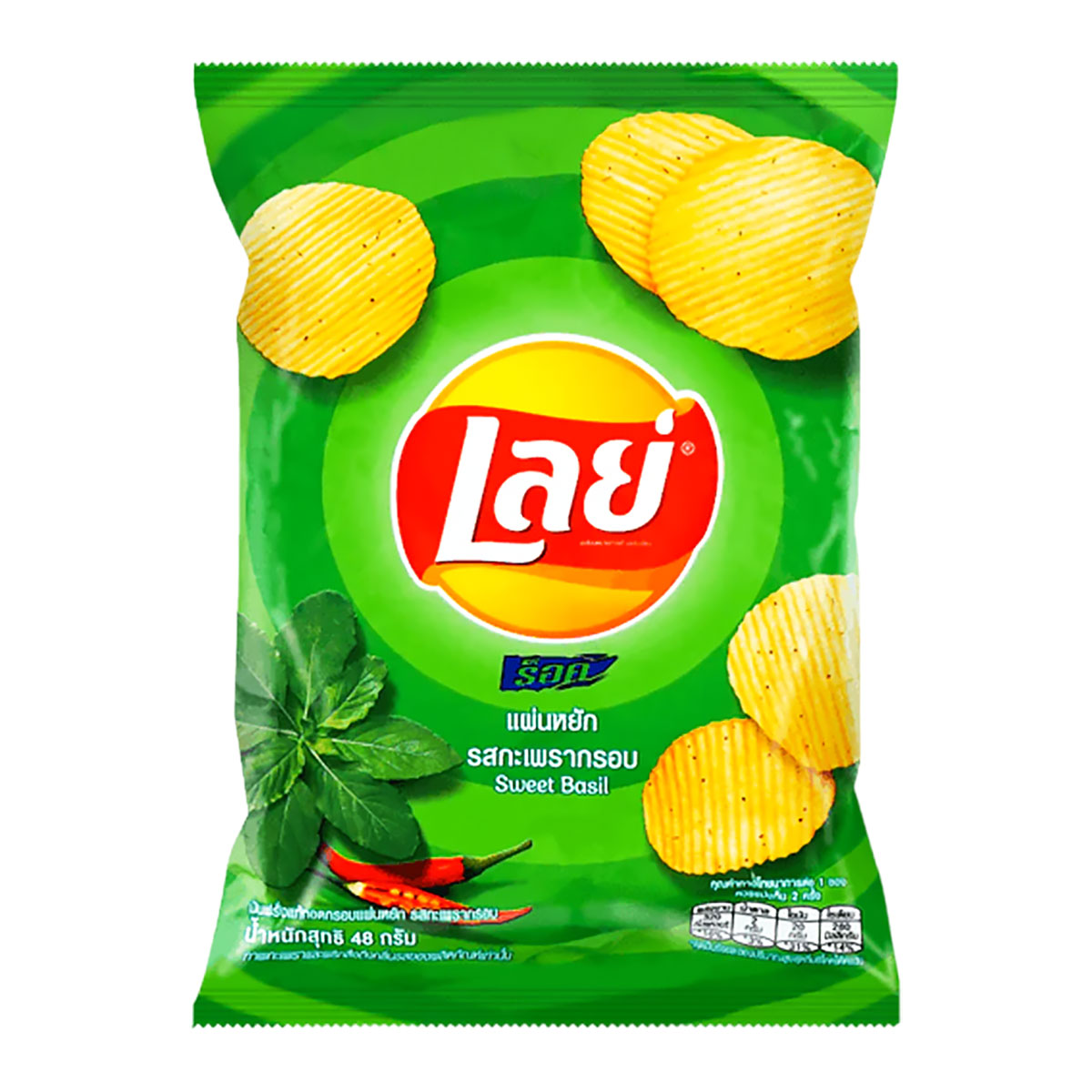 lay's potato chips sweet basil flavor - 1.76oz
