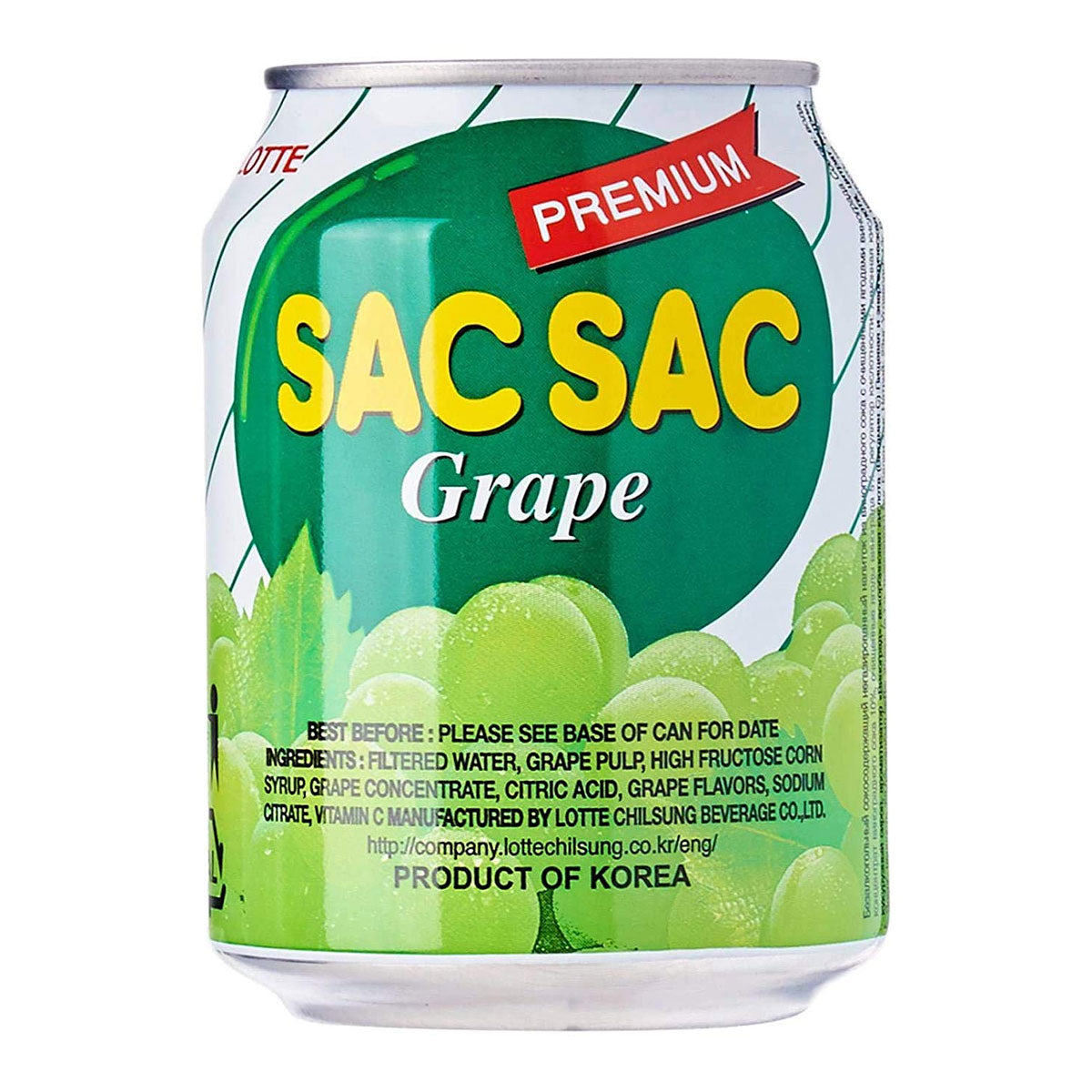 lotte sac sac grape - 8.04fl oz