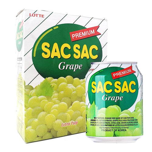 lotte sac sac grape 8.04fl oz - 12pk