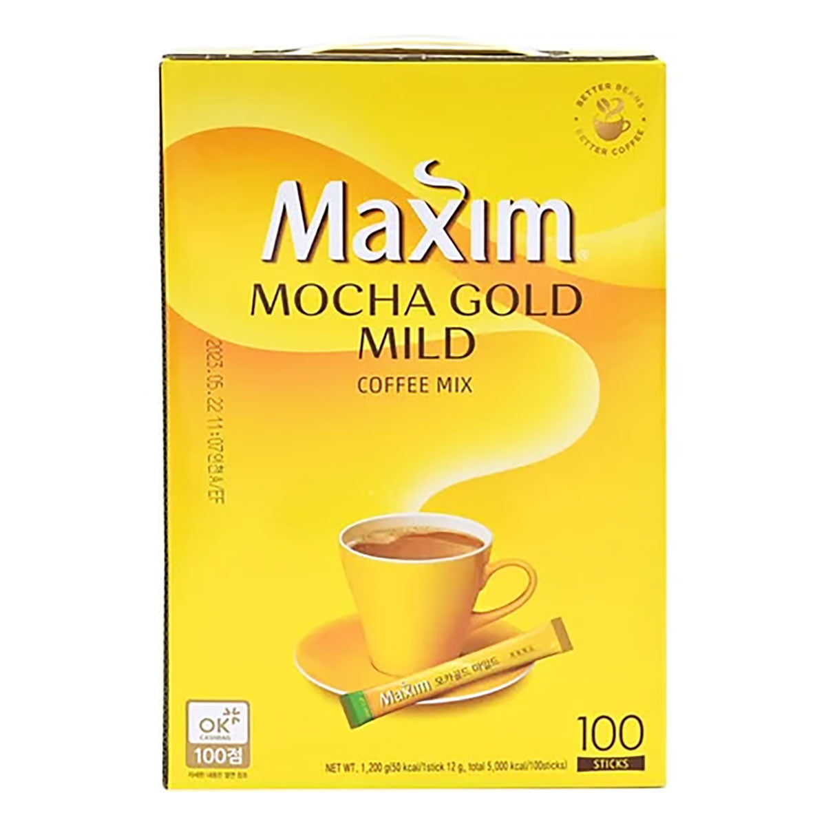 maxim white gold mild coffee mix 0.41oz - 100 sticks
