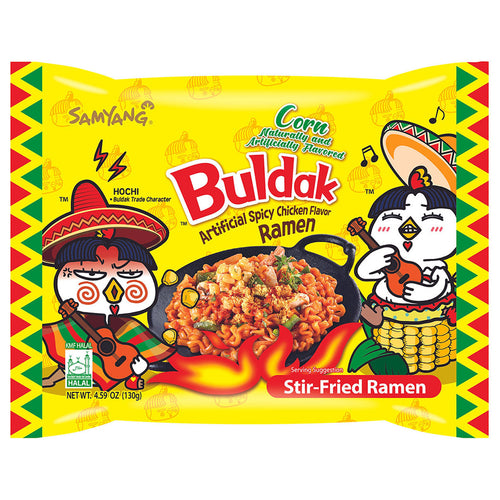 Samyang Buldak Hot Chicken Corn Flavor Ramen - 4.94oz