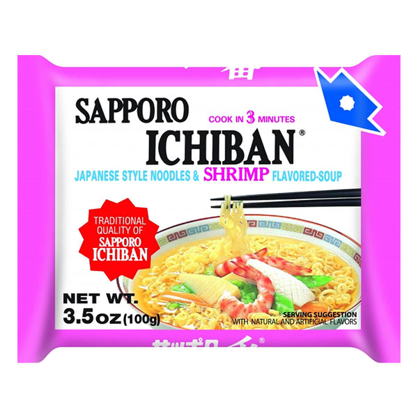 Nissin Ramen Noodle Soup, Shrimp Flavor 3 Oz, Asian Soups & Ramen