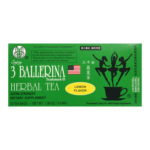 3 ballerina tea dieters drink - lemon - 18bgs