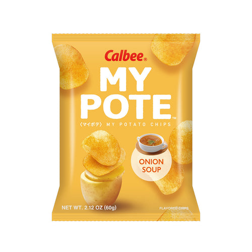 calbee my pote potato chips onion soup flavor - 2.12oz