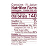 calpico lychee non-carbonated soft drink - 500ml nutrition label