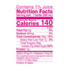 calpico white peach non-carbonated soft drink - 500ml nutrition label