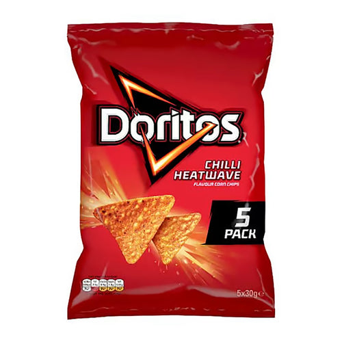 doritos chilli heatwave 5 pack - 125g