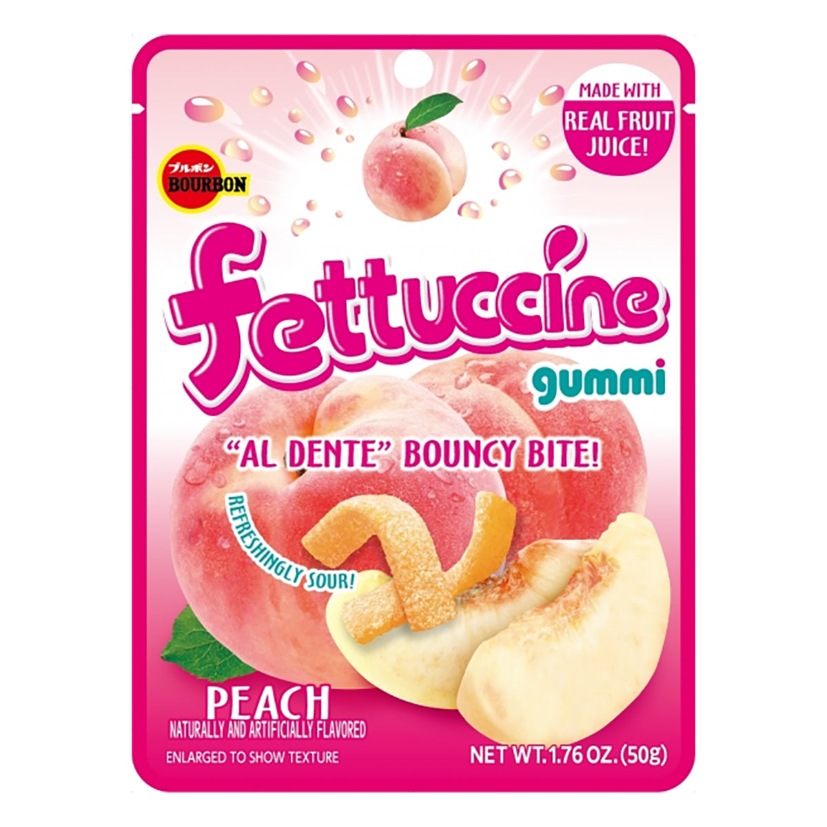 fettuccine gummy peach - 1.76oz
