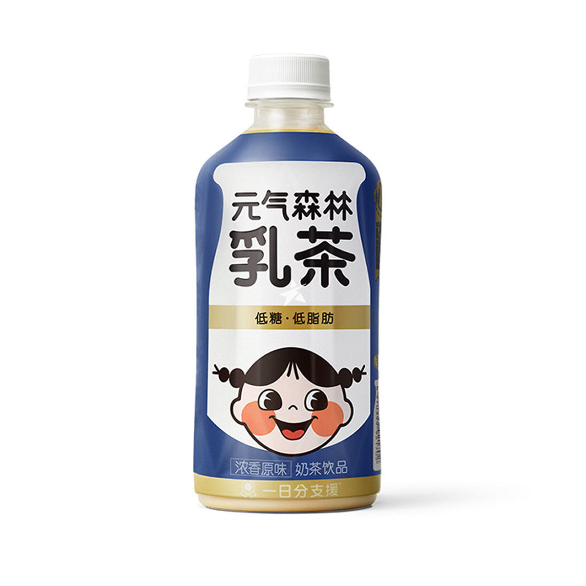 genki forest milk tea original flavor - 450ml