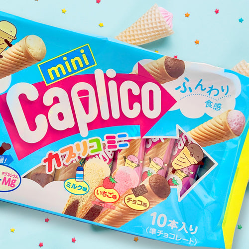 glico caplico mini ice cream cone snack - 2.91oz-2