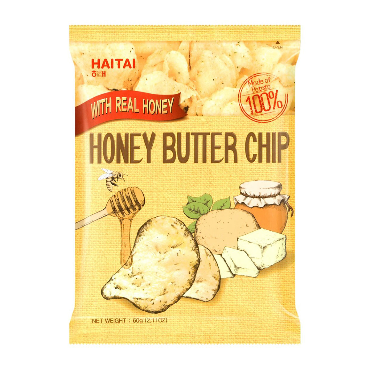 haitai honey butter chips - 60g