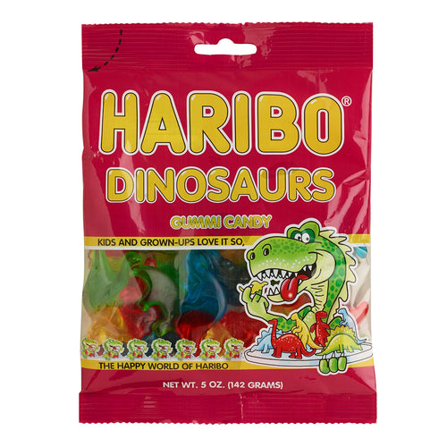 haribo dinosaurs gummi - 5oz
