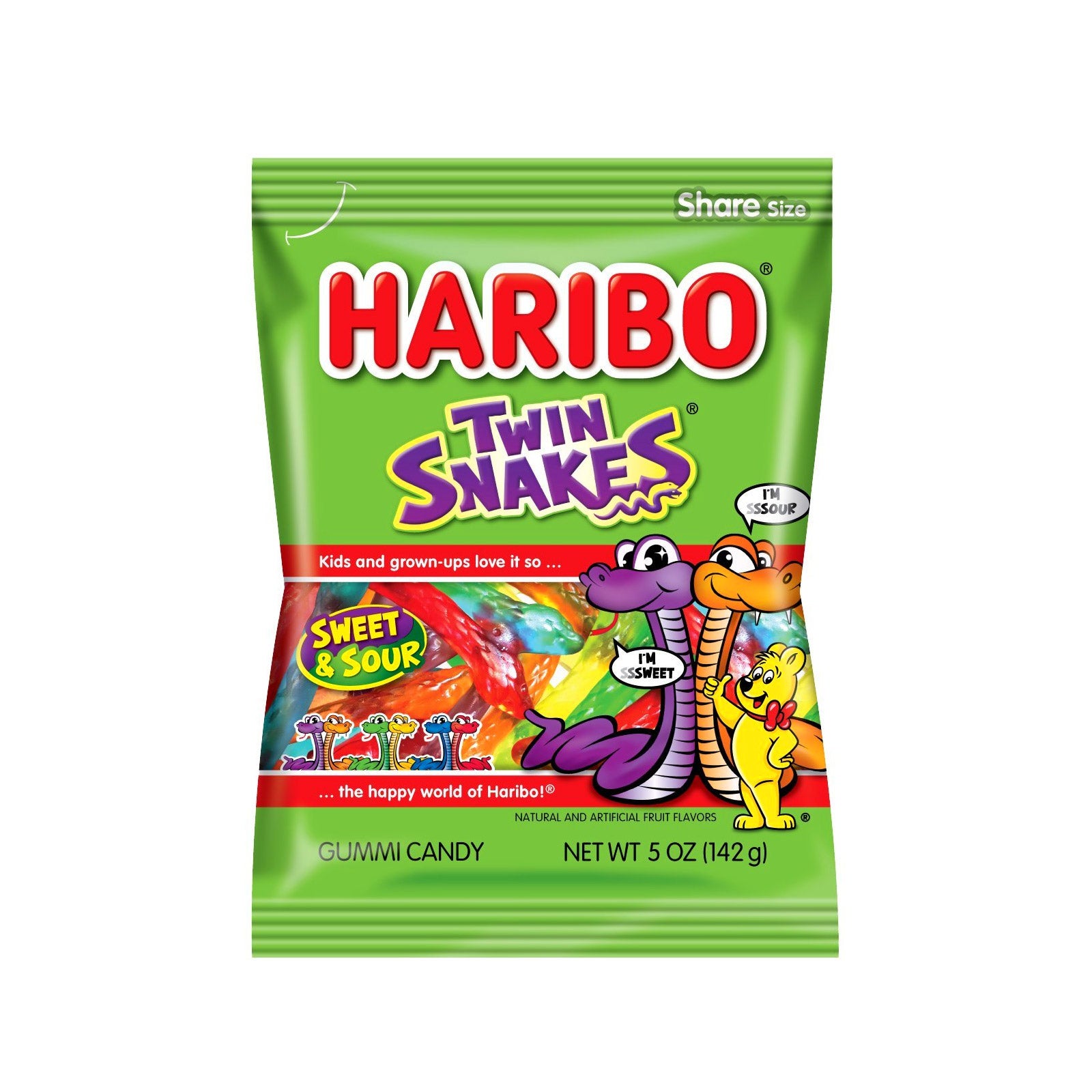 Haribo Twin Snakes Sweet & Sour Gummy - 5oz – Arcaera