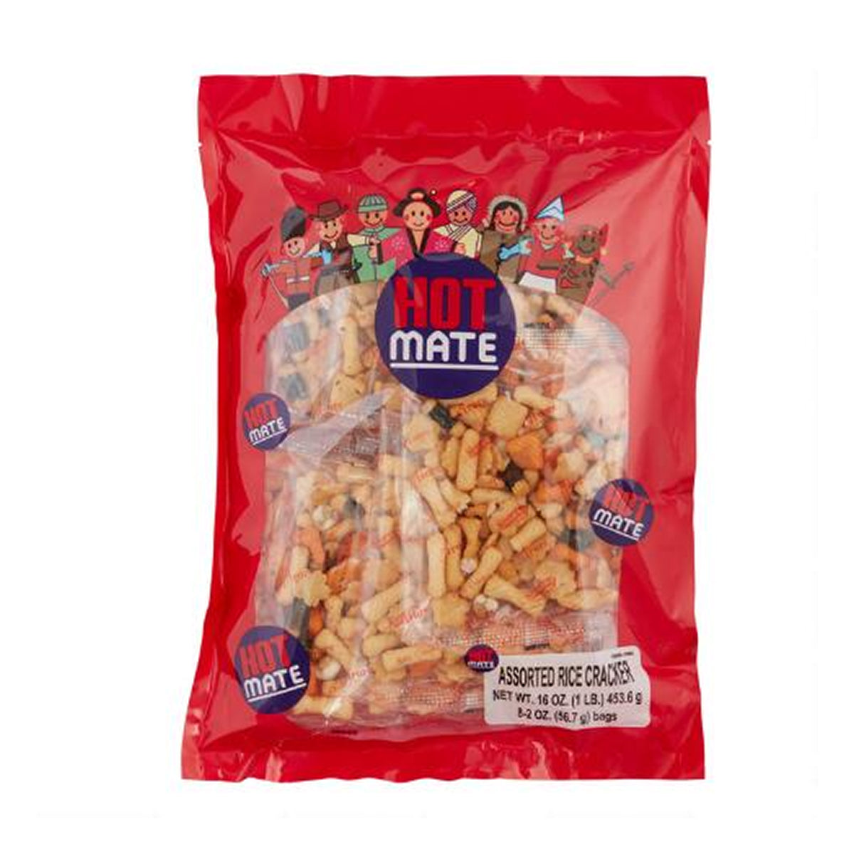 hot mate arare rice cracker mix - 16oz