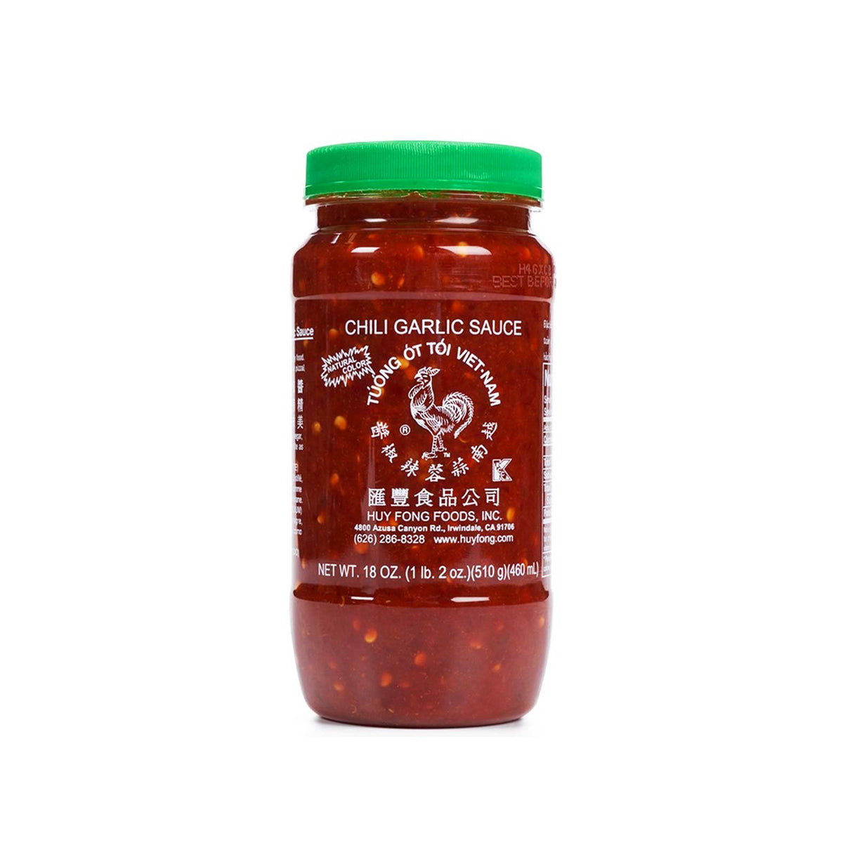 huy fong foods garlic chili sauce - 18oz