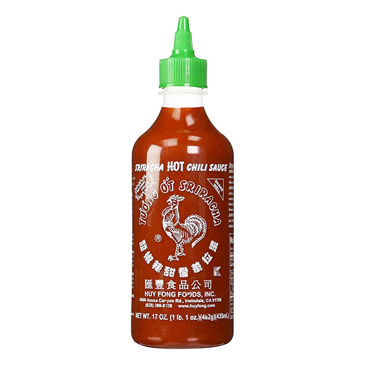 huy fong foods sriracha chili hot sauce - 17oz