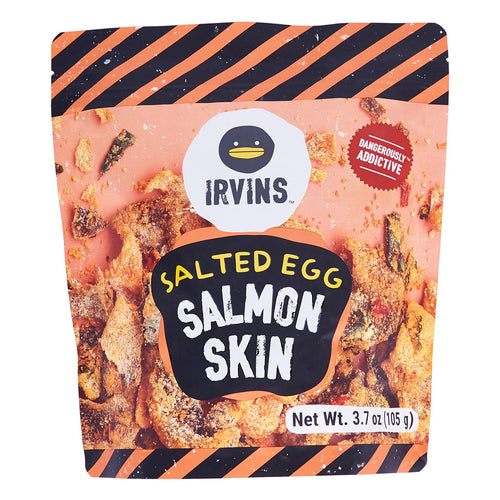 irvins salted egg salmon skin - 105g