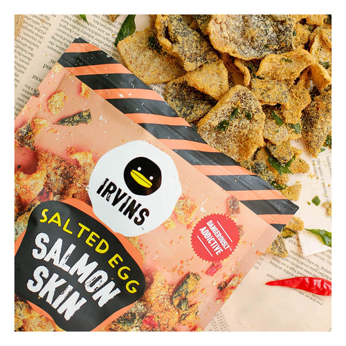 irvins salted egg salmon skin - 230g-2