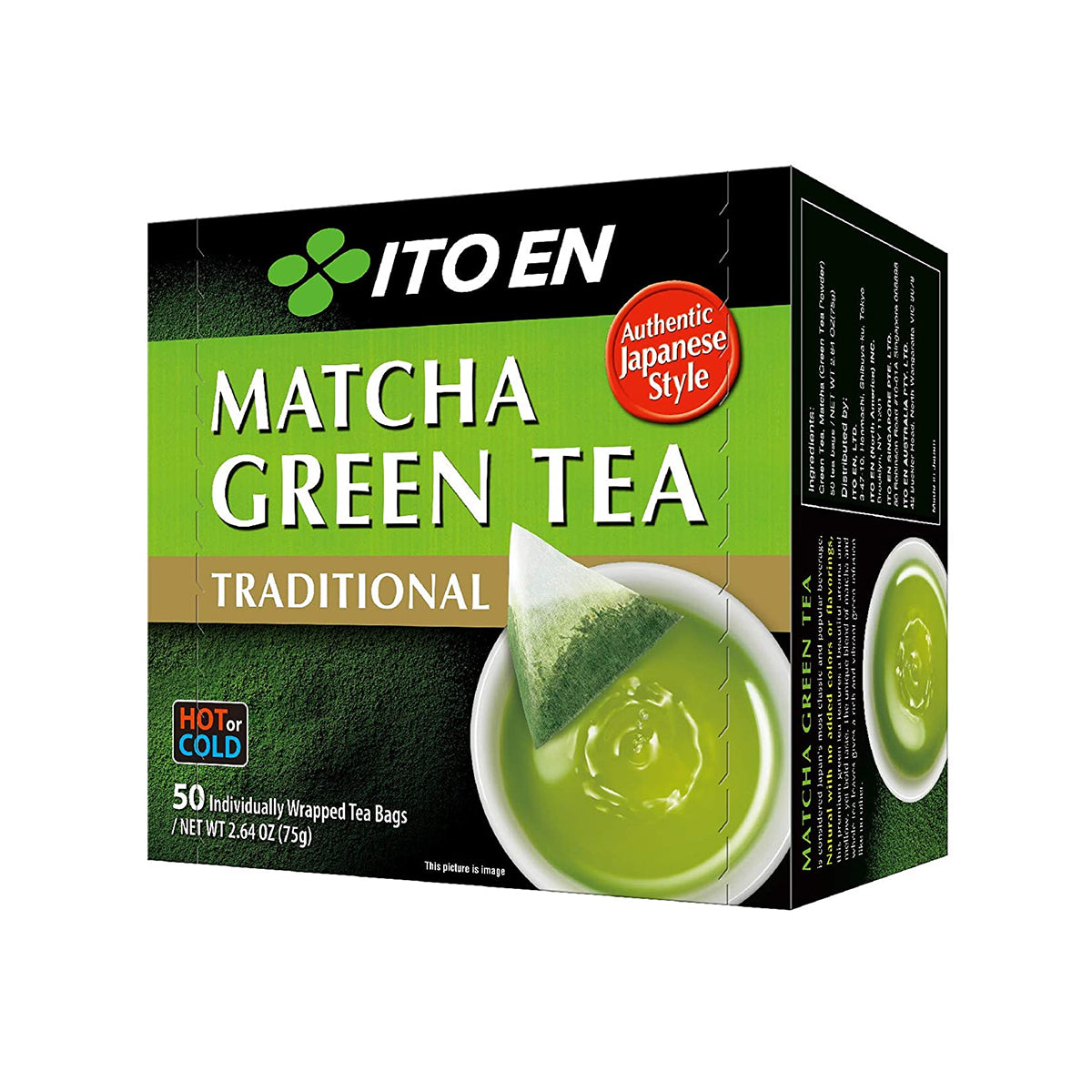 ito en matcha green tea bag - 50pc