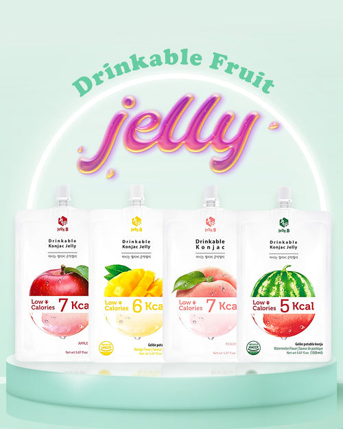 jelly.b drinkable konjac jelly apple - 150ml-2