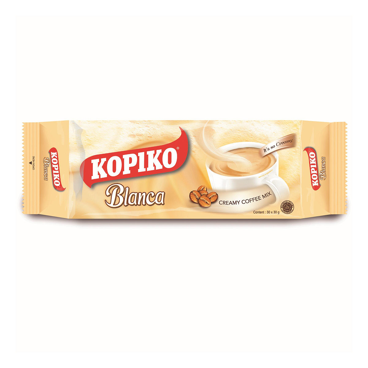 kopiko blanca 3 in 1 creamy coffee mix - 30ct