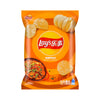 lay's potato chips crispy grilled fish flavor - 70g