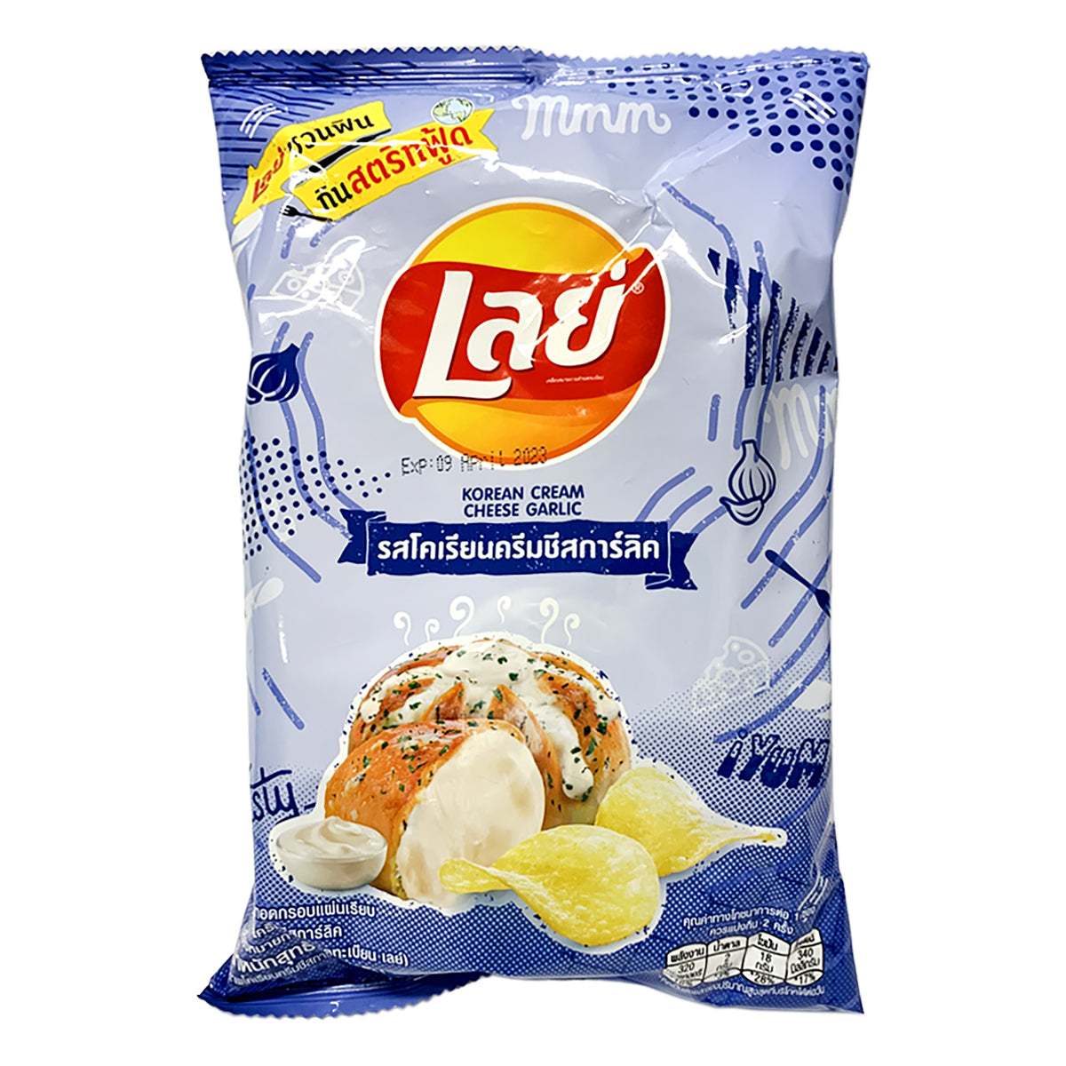 lay's potato chips korean cream cheese flavor - 48g