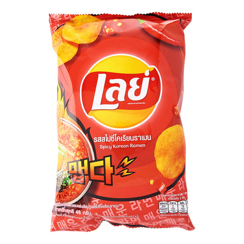 lay's potato chips korean ramen flavor - 48g