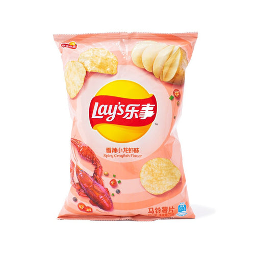 lay's potato chips spicy crayfish flavor - 70g