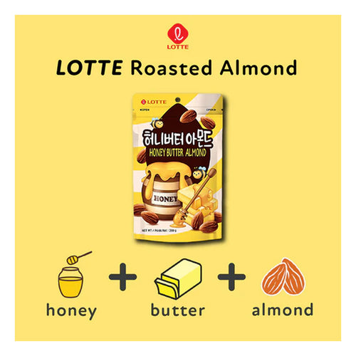 lotte honey butter almond - 200g-2