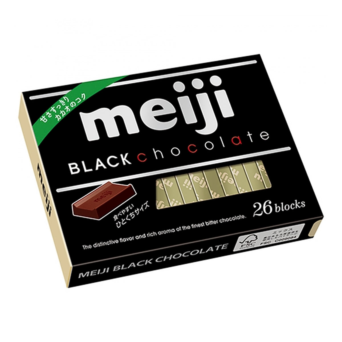 meiji black dark chocolate - 4.23oz