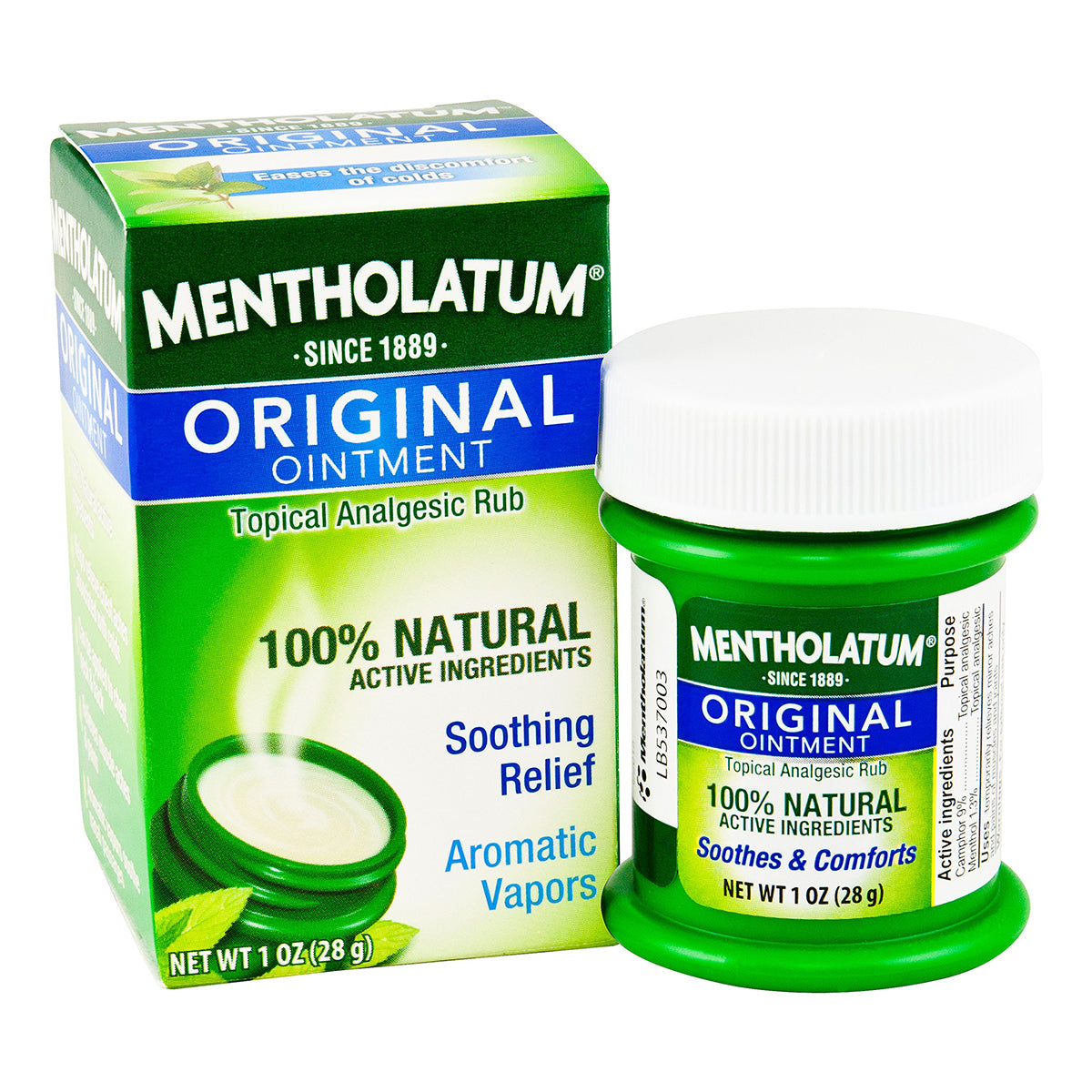 mentholatum original topical analgesic ointment rub - 1 oz
