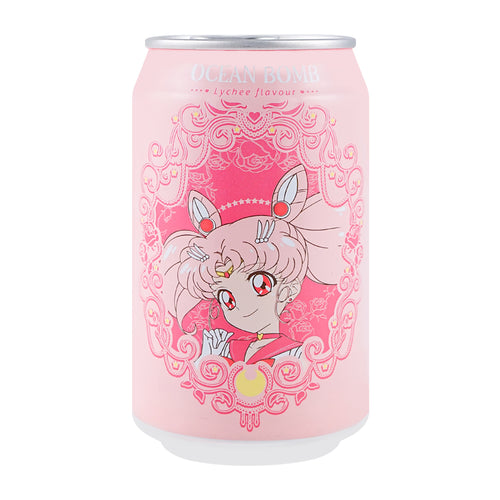 ocean bomb sparkling water sailor moon lychee (sailor chibi moon) - 330ml