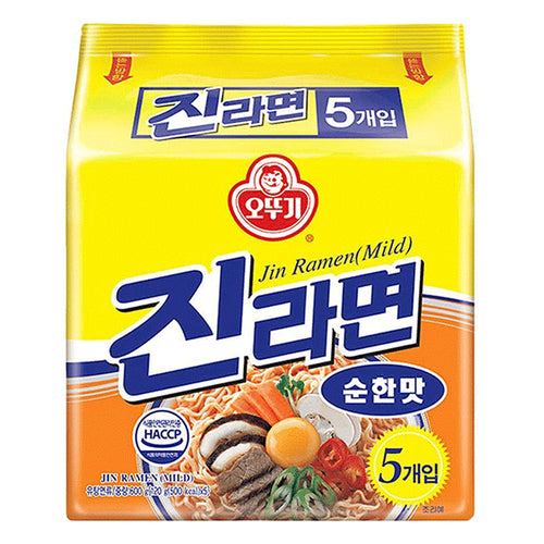 ottogi jin ramen mild 120g - 4pk