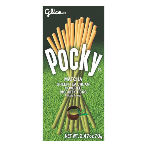 pocky matcha green tea biscuit sticks - 2.47oz