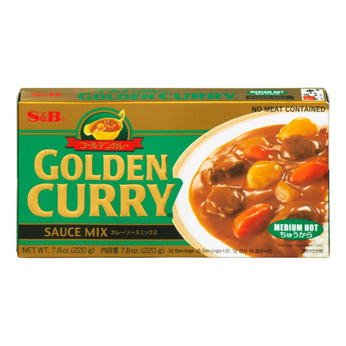 s&b golden curry medium hot - 8.4oz