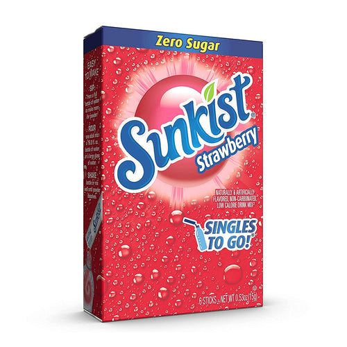sunkist strawberry singles 0.53oz - 6ct