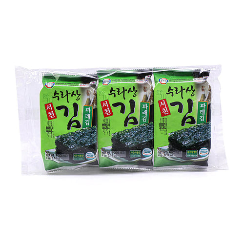 surasang seasoned seaweed 0.14oz - 3pk