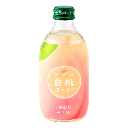 tomomasu hojun white peach cider - 10.14fl oz