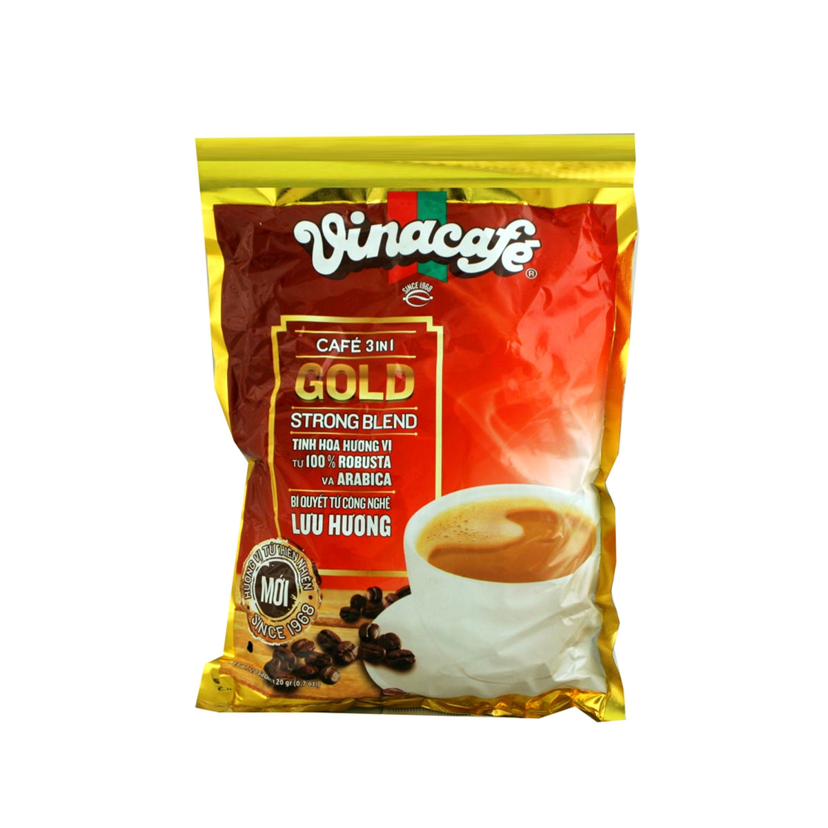 vinacafe 3 in 1 instant coffee strong blend - 14oz