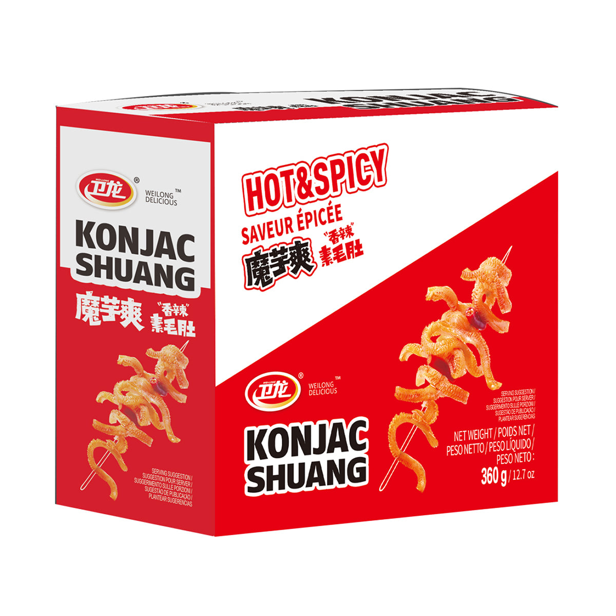 wei long hot and spicy konjac shuang - 360g